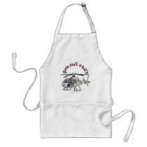 Light Helicopter Pilot Girl Aprons