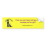 Light K9 Police Girl Bumper Stickers