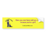 Light K9 Police Girl bumper stickers