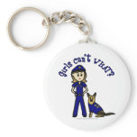 Light K-9 Police Officer keychains