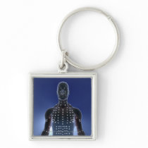 Light map of acupuncture points keychains