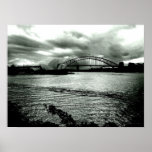 Light over the harbour posters