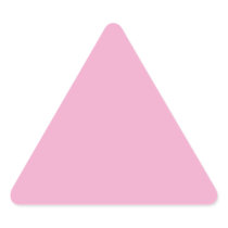 Light Pastel Pink Triangle Sticker