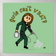Light Pest Control Girl Posters