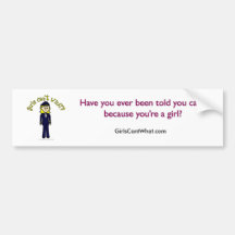 Light Pilot Girl Bumper Stickers