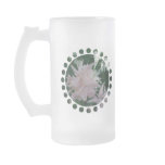 Light Pink Astilbe Flowers on Frosted Beer Mug