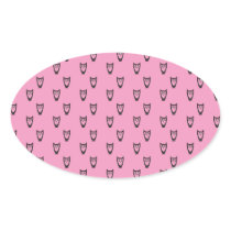 Light pink owl pattern