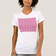 Light pink owl pattern t shirts