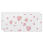 Light Pink Pattern of Love Hearts. Custom rack cards
