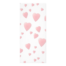 Light Pink Pattern of Love Hearts. Personalized Invites