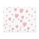 Light Pink Pattern of Love Hearts. Postcard