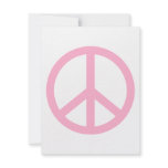 Light Pink Peace Sign invitations