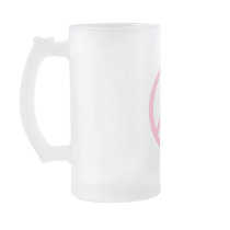 Light Pink Peace Sign Coffee Mugs
