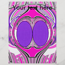 Light pink purple superfly design flyer design