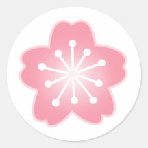 Light Pink Sakura Wedding Stickers