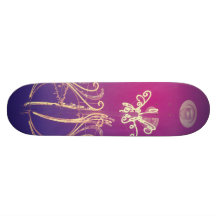 Light pole custom skate board