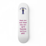 Light Police Officer skateboards