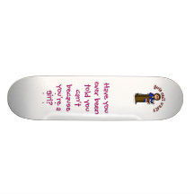 Light Politician Girl Skateboard Decks