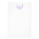 Light Purple Bat. Personalised Stationery