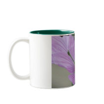 Light Purple Flower With Bee Coffee Mugs