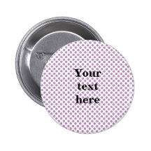 Light purple polka dots pattern pinback button