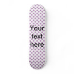 Light purple polka dots pattern skateboards