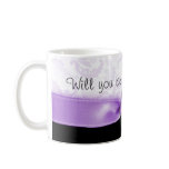 Light purple Will you be my Bridesmaid coffee mug