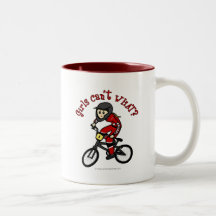 LIght Red Girls BMX Coffee Mug