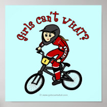 Light Red Girls BMX Print
