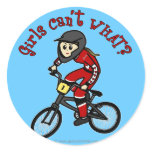 Light Red Girls BMX Sticker