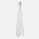 Light Red Halftone Paw Print ties