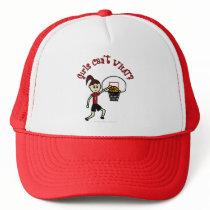 Light Red Womens Basketball Trucker Hats