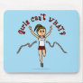 Light Runner in Red Uniform Mousepads