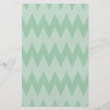 Light Sage Green Zigzags. Personalized Flyer