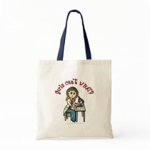 Light Scientist Girl Canvas Bags