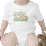 Light Sheep Baby Bodysuits