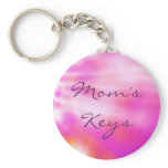 Light Splash Pink Abstract Art keychains