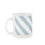 Light Steel Blue,Yellow and White Frosted Mug