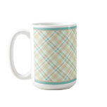 Light Teal Plaid Mug