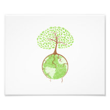 light tree on world eco design.png art photo