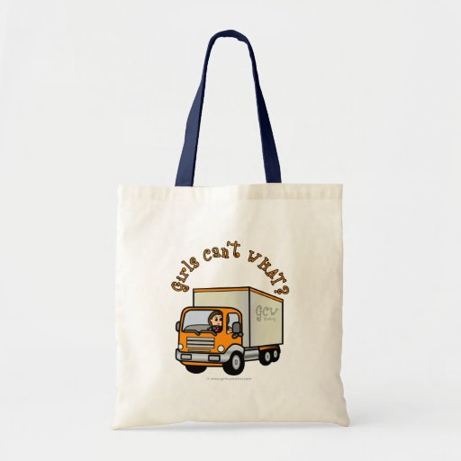 Light Trucker Girl Tote Bag