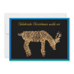 Light Up Deer Christmas Invitation