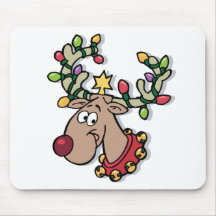 Light-Up Rudolph Mousemat