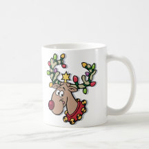 Light-Up Rudolph Mugs