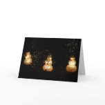 Light-Up Snowmen Card