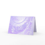light violet winter card