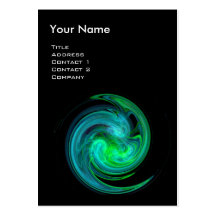 LIGHT VORTEX ,vibrant black blue green Business Card Templates