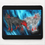 Light Vs. Dark Wolf Mousepad