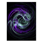 Light Within - Violet & Indigo Swirls Postcard