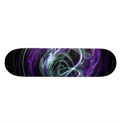 Light Within - Violet & Indigo Swirls Skate Board Deck